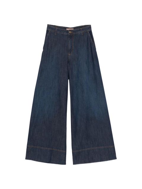 TWINSET wide-leg cotton jeans - Blue - zdjęcie produktu nr 1