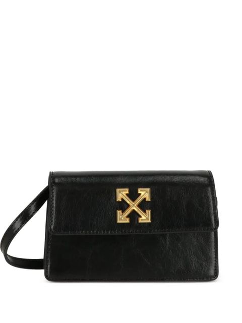 Off-White logo plaque shoulder bag - Black - zdjęcie produktu nr 1