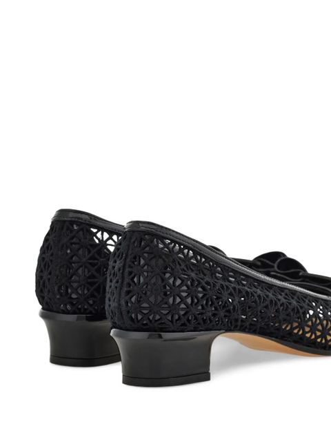 Ferragamo 30mm Vara bow-detail pumps - Black