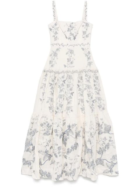 Agua By Agua Bendita Lima Bougainvillea maxi dress - White - zdjęcie produktu nr 1