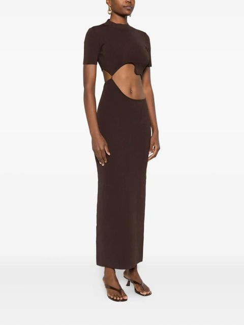 Christopher Esber Maparadita lattice separation maxi dress - Brown