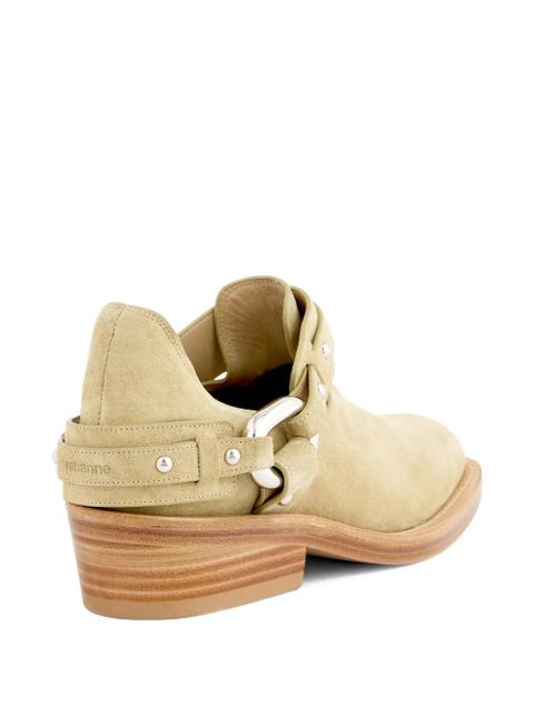 Rabanne XL Link biker ankle boots - Neutrals