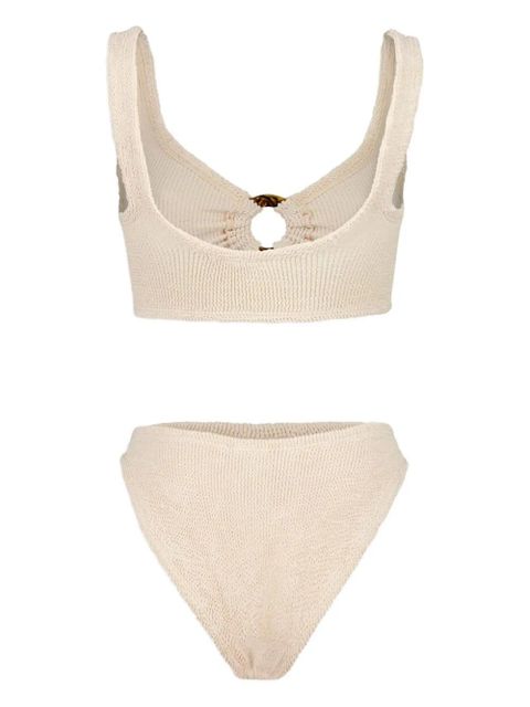 Hunza G Julia crinkle ring bikini - Neutrals - zdjęcie produktu nr 2