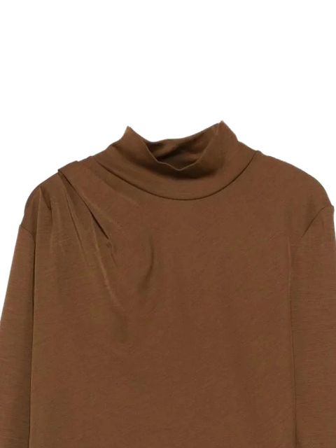 Max Mara draped roll-neck top - Brown - zdjęcie produktu nr 2
