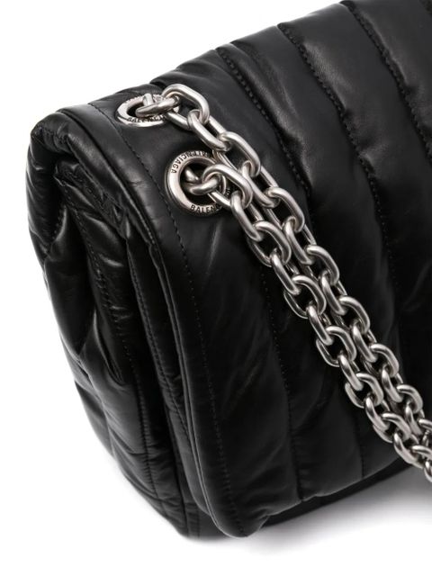 Balenciaga medium Monaco chain-strap quilted shoulder bag - Black