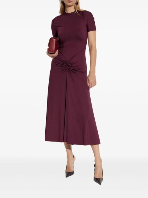 Victoria Beckham short-sleeve gathered midi dress - zdjęcie produktu nr 2
