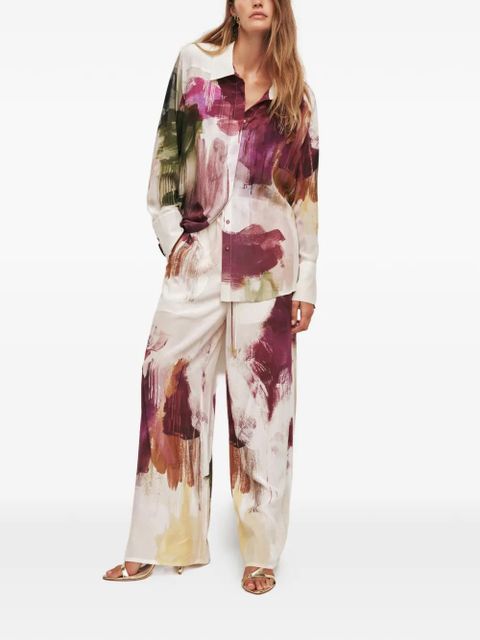 Aje Atomic silk palazzo pants - Neutrals