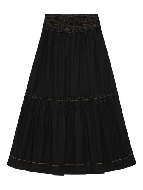 GANNI panelled A-line skirt - Black - zdjęcie produktu nr 1