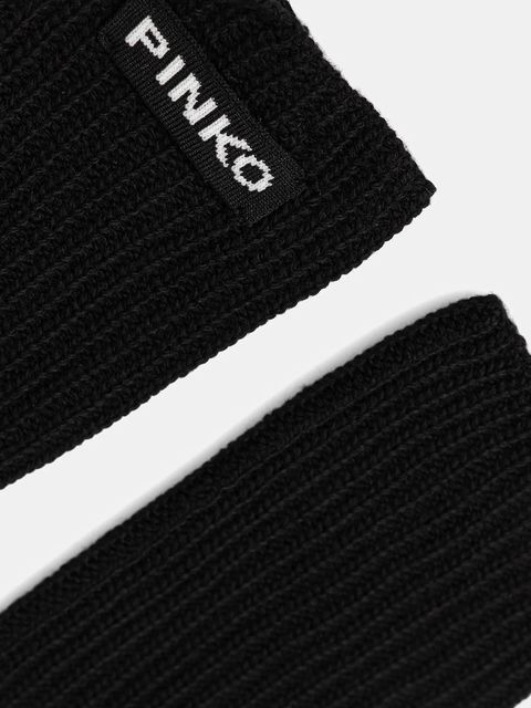 Pinko rękawiczki z dodatkiem wełny damskie kolor czarny 105997 A2Z4 - zdjęcie produktu nr 2