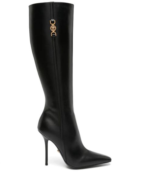 Versace Medusa '95 110mm leather boots - Black - zdjęcie produktu nr 1