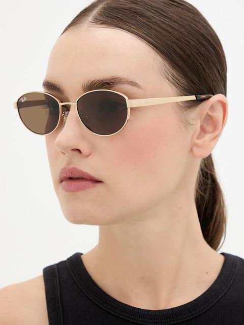 Ray-Ban okulary przeciwsłoneczne kolor złoty 0RB3774D