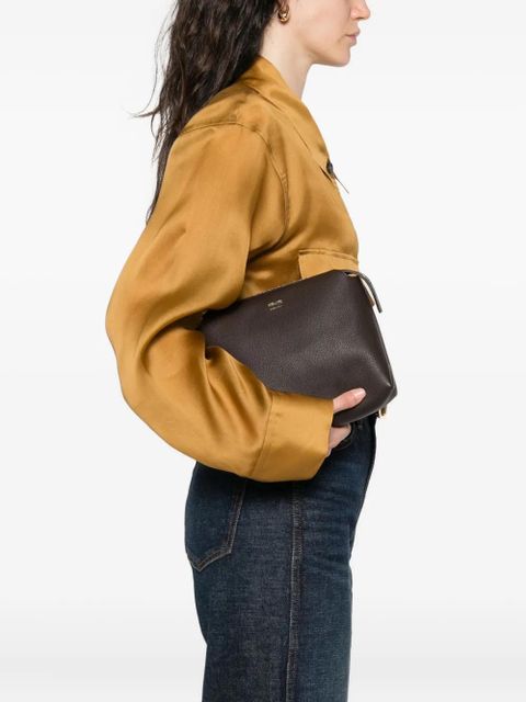 KHAITE Lina zip-top leather shoulder bag - Brown - zdjęcie produktu nr 2