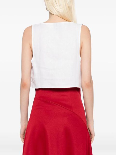 Reformation Kylie linen top - White