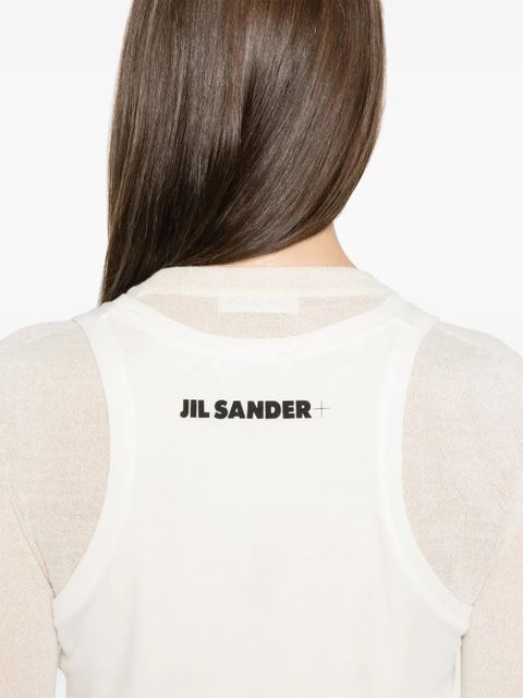 Jil Sander raw-cut sweater - White