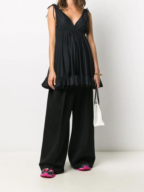 Balenciaga ruffle hem top - Black - zdjęcie produktu nr 2