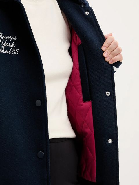 Tommy Jeans kurtka z dodatkiem wełny