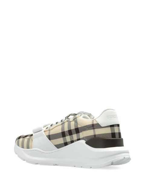 Burberry check sneakers - Neutrals