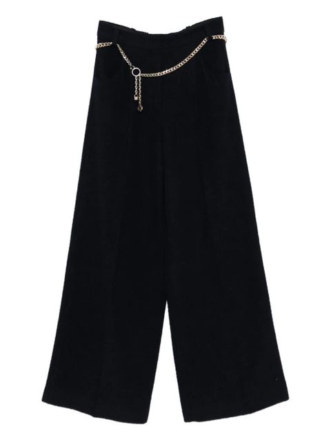 Maje chain-detail trousers - Blue - zdjęcie produktu nr 1