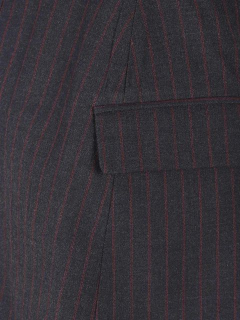 GANNI pinstripe belted mini skirt - Grey - zdjęcie produktu nr 2