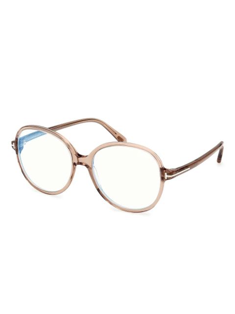 TOM FORD Eyewear round-frame glasses - Neutrals