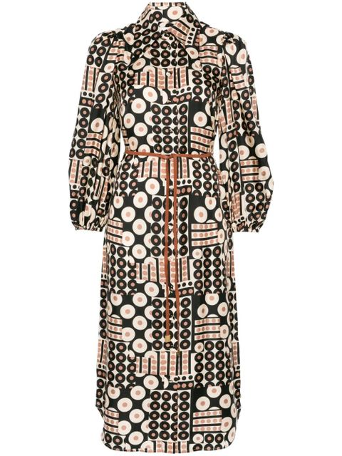 ZIMMERMANN Illustration midi dress - Brown - zdjęcie produktu nr 1