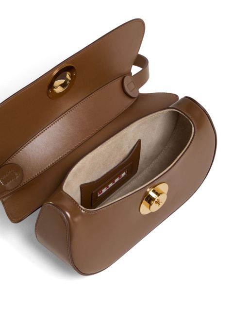Marni leather shoulder bag - Brown
