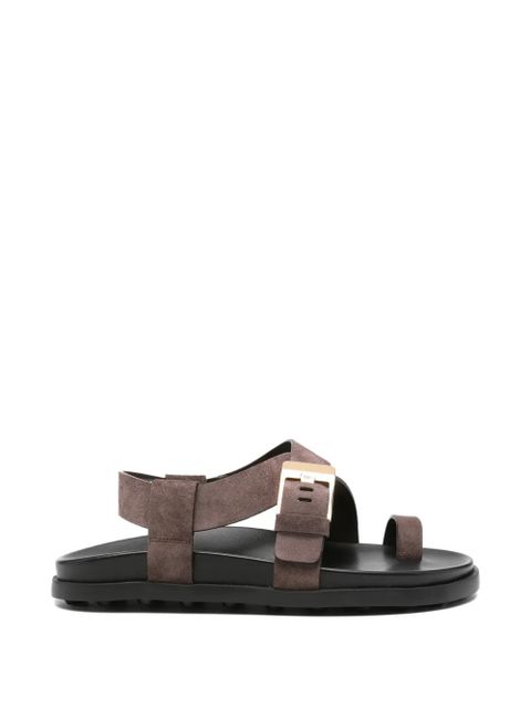 Tod's buckle-fastening toe-strap sandals - Brown - zdjęcie produktu nr 1