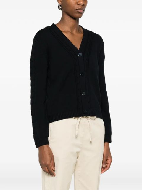 Max Mara Mmlmaster buttoned cable-knit cardigan - Blue