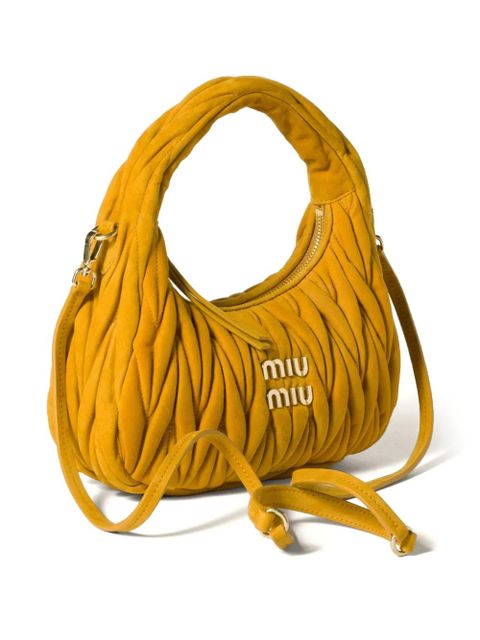 Miu Miu Wander matelassé tote bag - Yellow