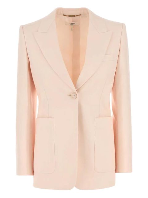 Chloé patch-pocket wool blazer - Pink - zdjęcie produktu nr 1