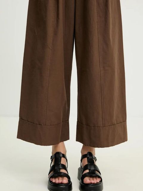 Answear.LAB sandały skórzane damskie kolor czarny na platformie