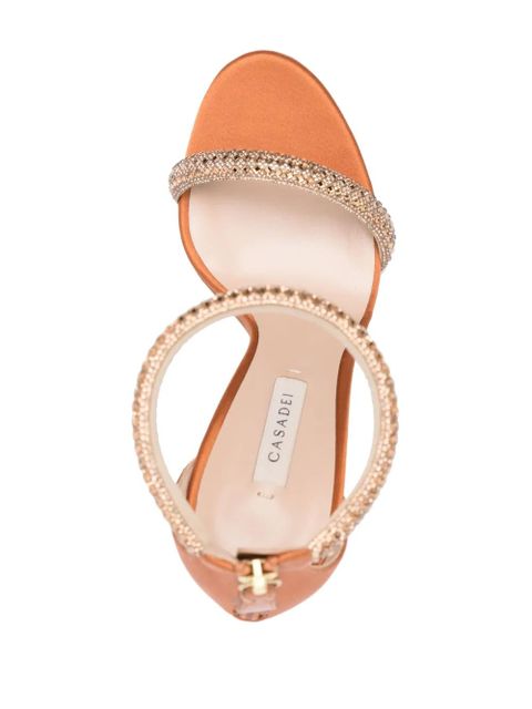 Casadei Scarlet Stratosphere 100mm leather sandals - Gold - zdjęcie produktu nr 2