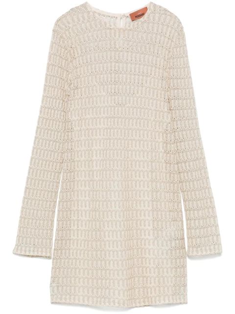 Missoni open-knit mini dress - Neutrals - zdjęcie produktu nr 1
