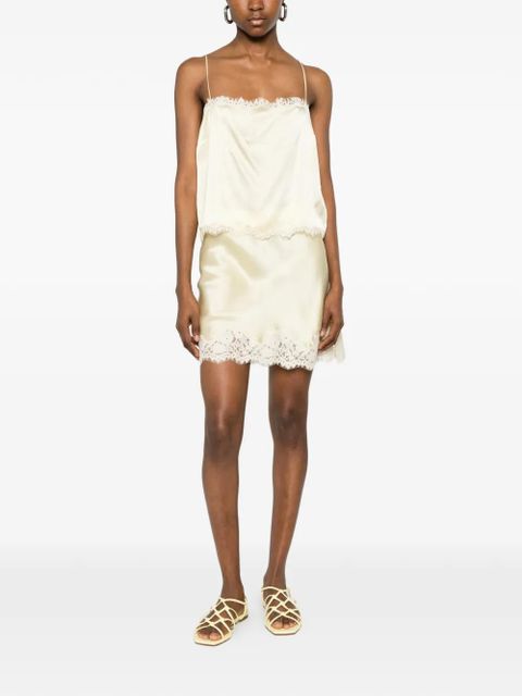 DÔEN DOEN GIULIETTA MINI SKIRT W LACE - Neutrals - zdjęcie produktu nr 2