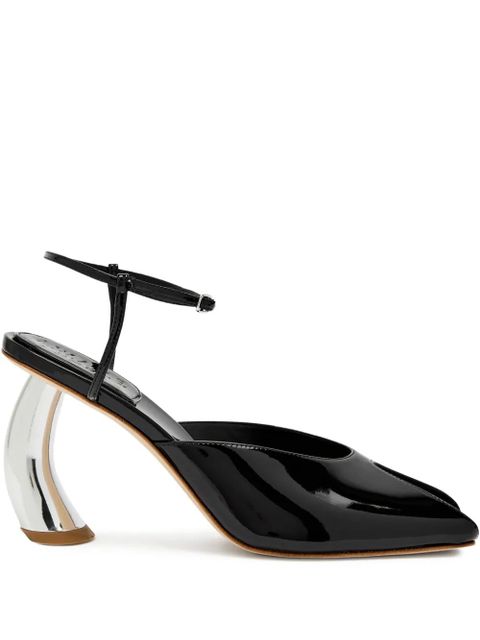 A.W.A.K.E. Mode Giustine patent sandals - Black - zdjęcie produktu nr 1