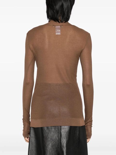 LEMAIRE seamless high-neck top - Brown