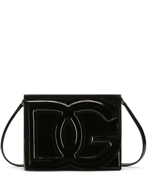 Dolce & Gabbana DG Logo leather crossbody bag - Black - zdjęcie produktu nr 1