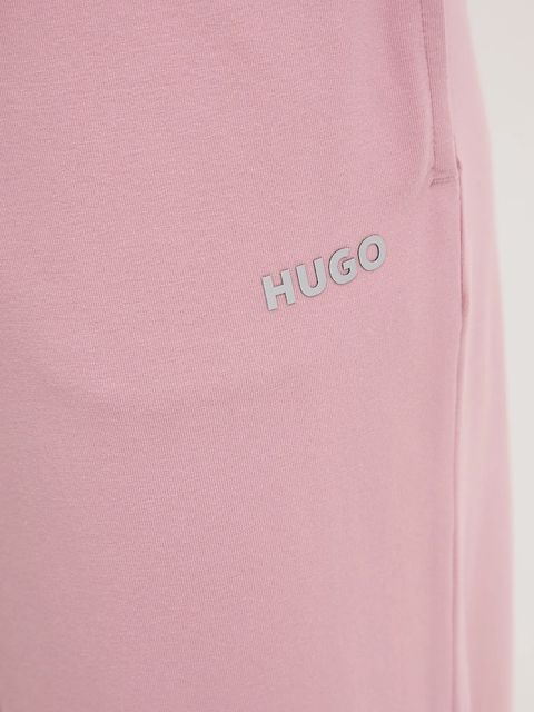 HUGO spodnie lounge kolor różowy 50490578