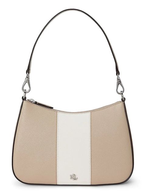 Lauren Ralph Lauren torebka skórzana kolor beżowy 431974513 - zdjęcie produktu nr 1