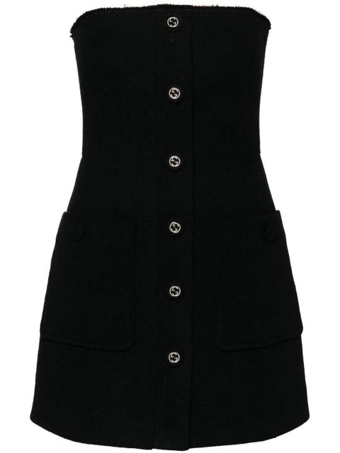 Gucci Interlocking-G-buttons mini dress - Black - zdjęcie produktu nr 1