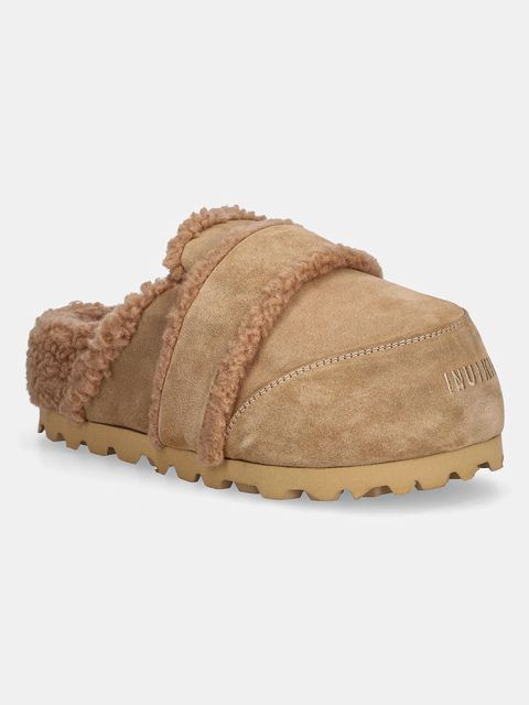 Inuikii kapcie kolor beżowy - zdjęcie produktu nr 1