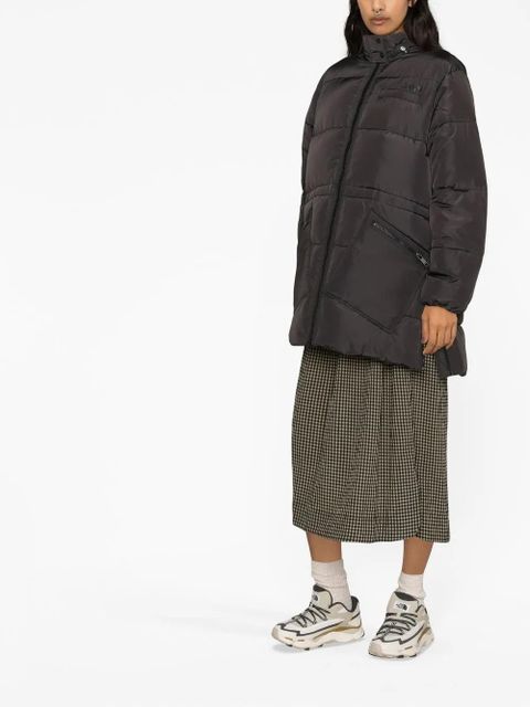GANNI Oversized Tech puffer midi jacket - Black