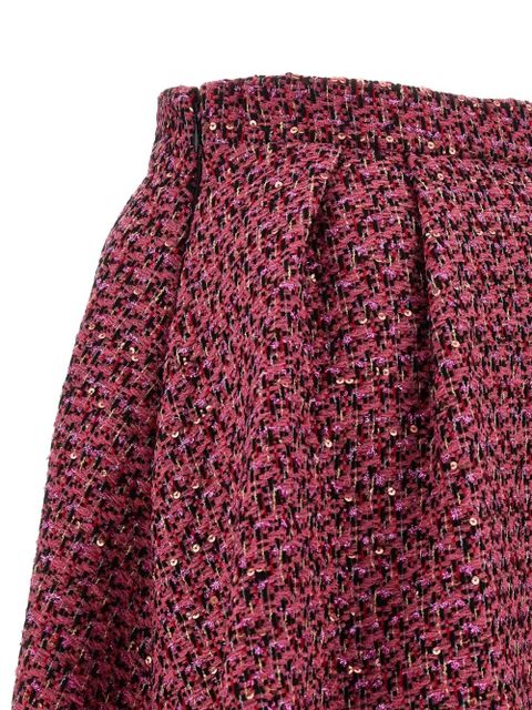 Alessandra Rich sequin-embellished tweed midi skirt - Pink - zdjęcie produktu nr 2