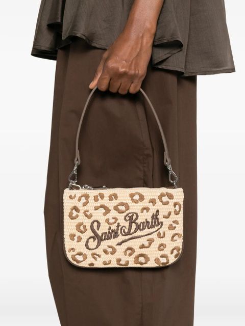 MC2 Saint Barth mini leopard-print embroidered tote bag - Neutrals - zdjęcie produktu nr 2