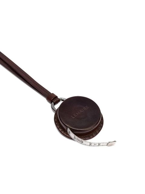 LEMAIRE leather round-case necklace - Brown - zdjęcie produktu nr 2