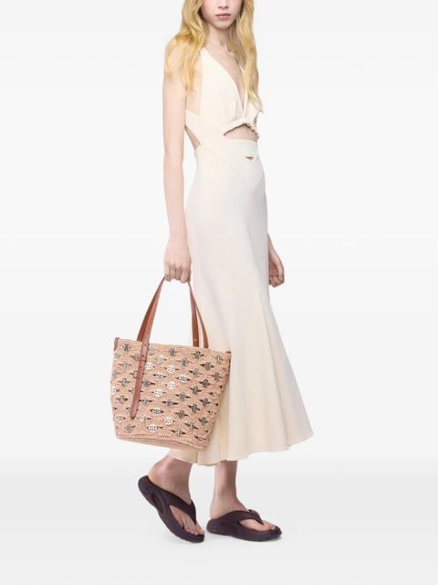 Rabanne crochet metal discs bucket bag - Pink - zdjęcie produktu nr 2