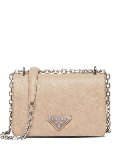 Prada chain-link trim shoulder bag - Neutrals - zdjęcie produktu nr 1