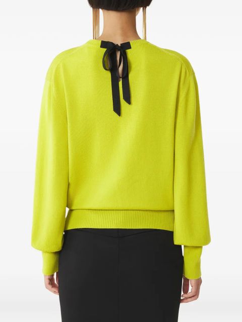 Lanvin crew-neck long-sleeve sweater - Green