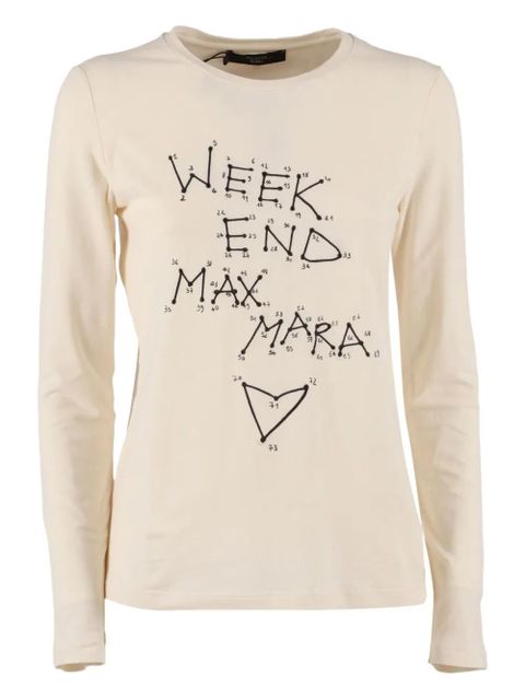 Weekend Max Mara Renoir graphic T-shirt - Neutrals - zdjęcie produktu nr 1