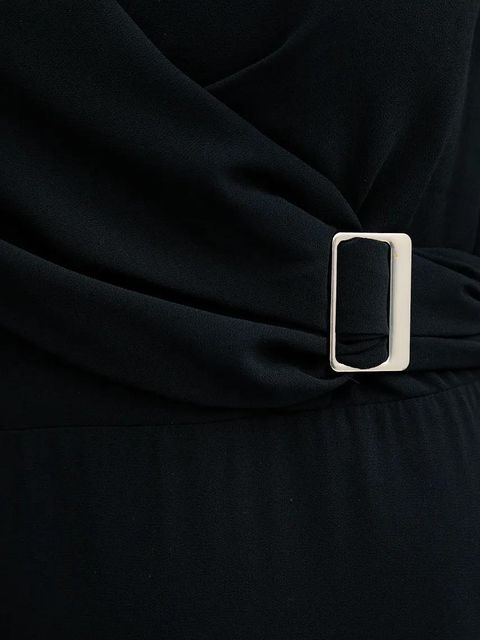 Morgan sukienka REEL kolor granatowy midi rozkloszowana REEL